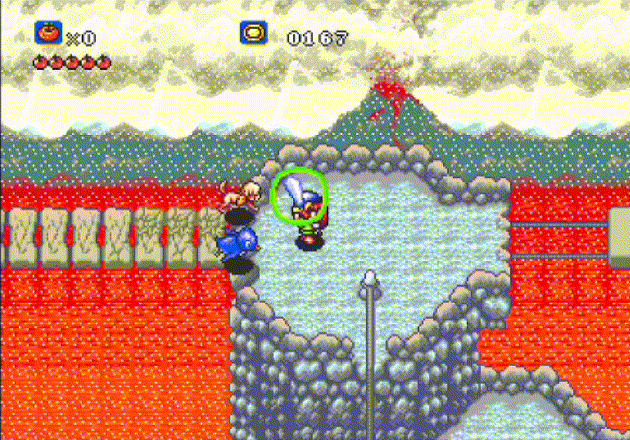 ラグナセンティ_氷の剣で炎の竜を倒す